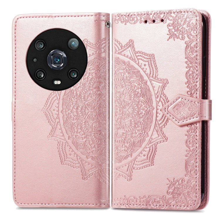 Custodia per telefono in pelle goffrata fiore mandala, For Honor Magic 4 Pro, For Honor X8 5G, For Honor X30 / Magic 4 Lite 5G, For Infinix Note 11