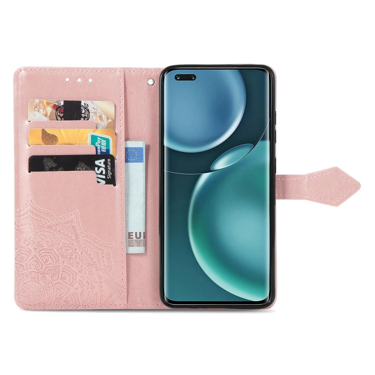 Custodia per telefono in pelle goffrata fiore mandala, For Honor Magic 4 Pro, For Honor X8 5G, For Honor X30 / Magic 4 Lite 5G, For Infinix Note 11