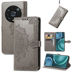 Custodia per telefono in pelle goffrata fiore mandala, For Honor Magic 4 Pro, For Honor X8 5G, For Honor X30 / Magic 4 Lite 5G, For Infinix Note 11