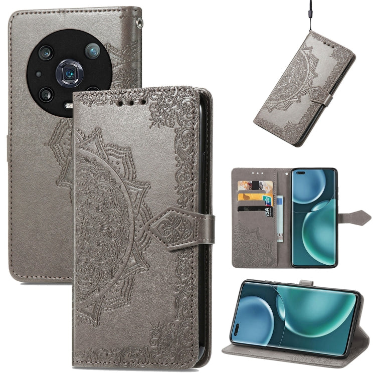 Custodia per telefono in pelle goffrata fiore mandala, For Honor Magic 4 Pro, For Honor X8 5G, For Honor X30 / Magic 4 Lite 5G, For Infinix Note 11