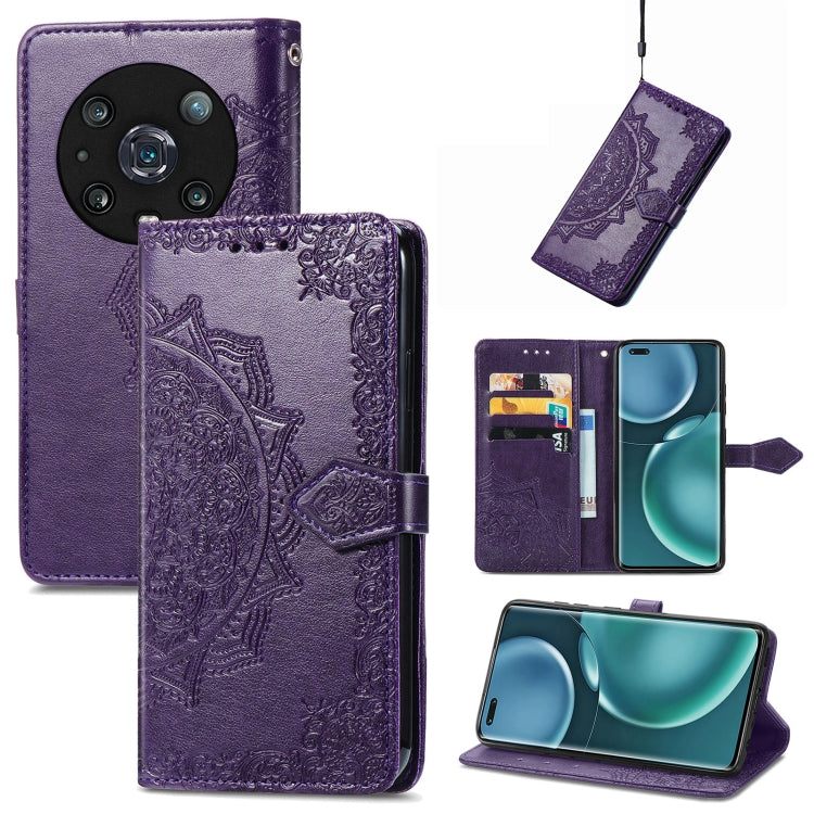 Custodia per telefono in pelle goffrata fiore mandala, For Honor Magic 4 Pro, For Honor X8 5G, For Honor X30 / Magic 4 Lite 5G, For Infinix Note 11