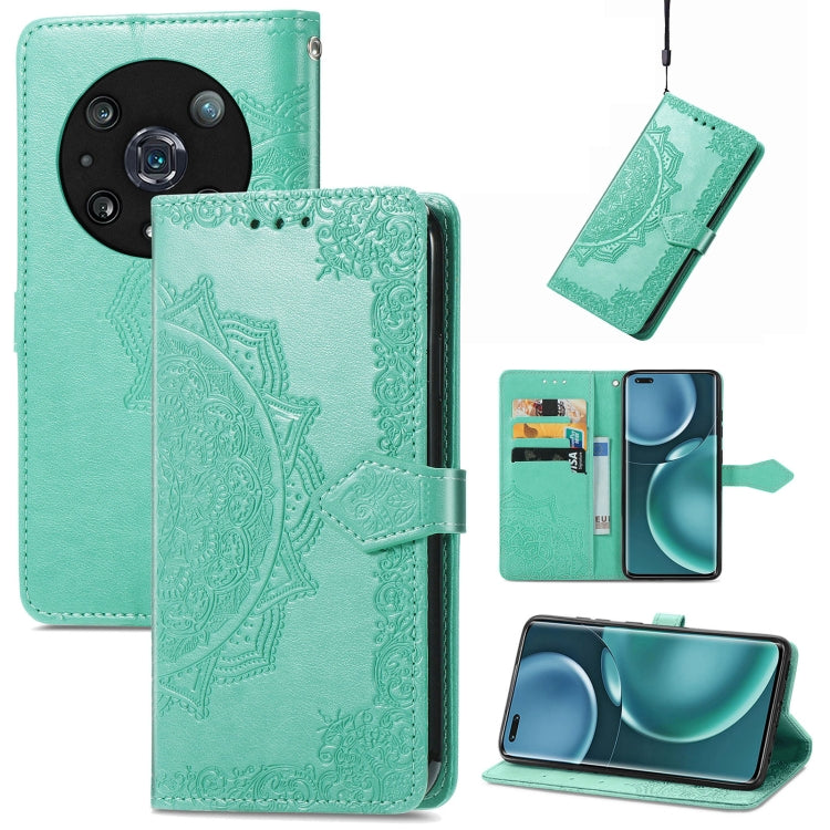 Custodia per telefono in pelle goffrata fiore mandala, For Honor Magic 4 Pro, For Honor X8 5G, For Honor X30 / Magic 4 Lite 5G, For Infinix Note 11