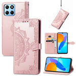 Custodia per telefono in pelle goffrata fiore mandala, For Honor Magic 4 Pro, For Honor X8 5G, For Honor X30 / Magic 4 Lite 5G, For Infinix Note 11