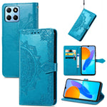 Custodia per telefono in pelle goffrata fiore mandala, For Honor Magic 4 Pro, For Honor X8 5G, For Honor X30 / Magic 4 Lite 5G, For Infinix Note 11