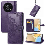 Custodia per telefono in pelle goffrata fiore mandala, For Honor Magic 4 Pro, For Honor X8 5G, For Honor X30 / Magic 4 Lite 5G, For Infinix Note 11