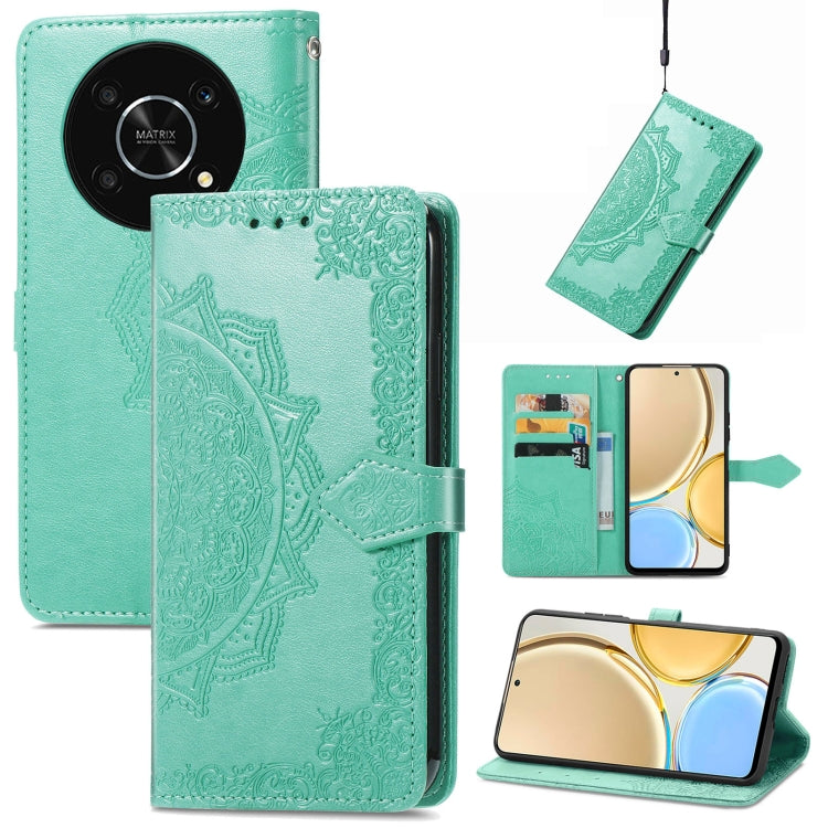 Custodia per telefono in pelle goffrata fiore mandala, For Honor Magic 4 Pro, For Honor X8 5G, For Honor X30 / Magic 4 Lite 5G, For Infinix Note 11