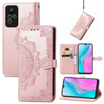 Custodia per telefono in pelle goffrata fiore mandala, For Honor Magic 4 Pro, For Honor X8 5G, For Honor X30 / Magic 4 Lite 5G, For Infinix Note 11