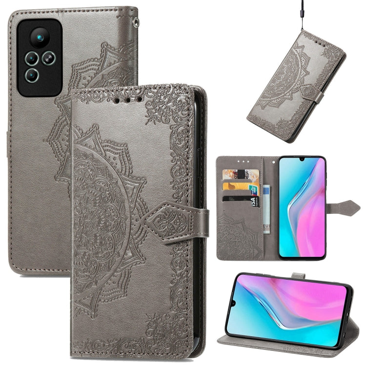 Custodia per telefono in pelle goffrata fiore mandala, For Honor Magic 4 Pro, For Honor X8 5G, For Honor X30 / Magic 4 Lite 5G, For Infinix Note 11