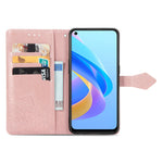 Custodia per telefono in pelle goffrata fiore mandala, For OPPO A76 4G, For Realme 10 4G, For Realme V23, For TCL 405