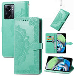 Custodia per telefono in pelle goffrata fiore mandala, For OPPO A76 4G, For Realme 10 4G, For Realme V23, For TCL 405