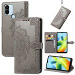 Custodia per telefono in pelle goffrata fiore mandala, For ZTE Blade V40 Pro, For Xiaomi Redmi A1+, For Huawei Mate 50 Pro, For Xiaomi Poco X3 Pro