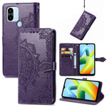 Custodia per telefono in pelle goffrata fiore mandala, For ZTE Blade V40 Pro, For Xiaomi Redmi A1+, For Huawei Mate 50 Pro, For Xiaomi Poco X3 Pro