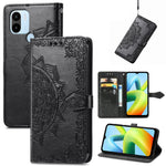 Custodia per telefono in pelle goffrata fiore mandala, For ZTE Blade V40 Pro, For Xiaomi Redmi A1+, For Huawei Mate 50 Pro, For Xiaomi Poco X3 Pro