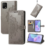 Custodia per telefono in pelle goffrata fiore mandala, For OPPO A76 4G, For Realme 10 4G, For Realme V23, For TCL 405