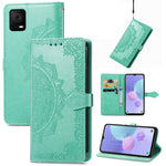 Custodia per telefono in pelle goffrata fiore mandala, For OPPO A76 4G, For Realme 10 4G, For Realme V23, For TCL 405