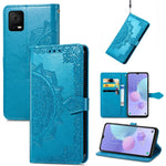 Custodia per telefono in pelle goffrata fiore mandala, For OPPO A76 4G, For Realme 10 4G, For Realme V23, For TCL 405