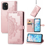 Custodia per telefono in pelle goffrata fiore mandala, For UMIDIGI A13S, For Xiaomi Poco M5, For ZTE Blade A72 4G, For ZTE Blade V40S