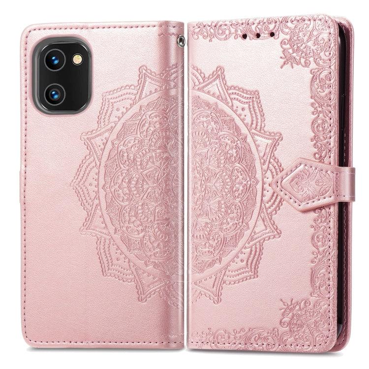 Custodia per telefono in pelle goffrata fiore mandala, For UMIDIGI A13S, For Xiaomi Poco M5, For ZTE Blade A72 4G, For ZTE Blade V40S