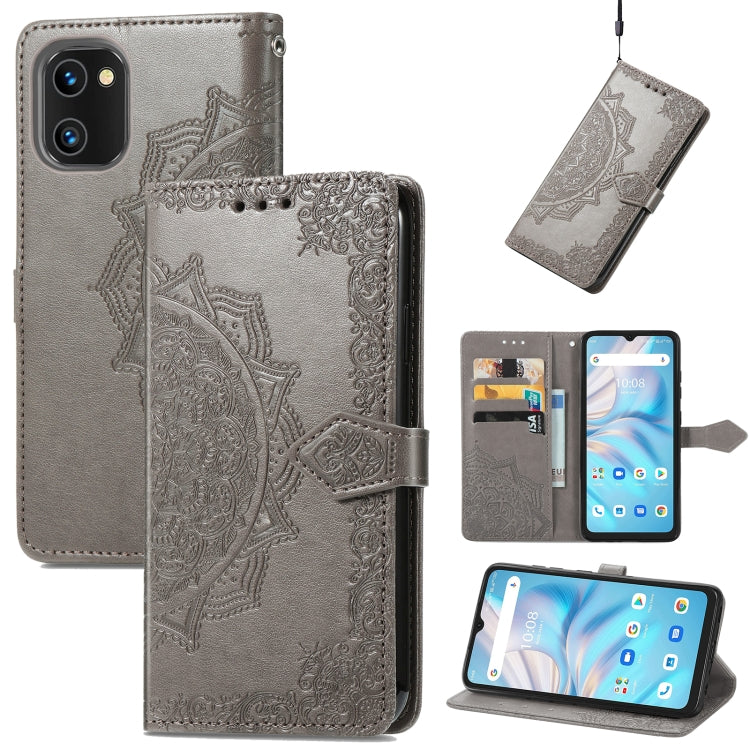 Custodia per telefono in pelle goffrata fiore mandala, For UMIDIGI A13S, For Xiaomi Poco M5, For ZTE Blade A72 4G, For ZTE Blade V40S