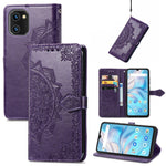 Custodia per telefono in pelle goffrata fiore mandala, For UMIDIGI A13S, For Xiaomi Poco M5, For ZTE Blade A72 4G, For ZTE Blade V40S