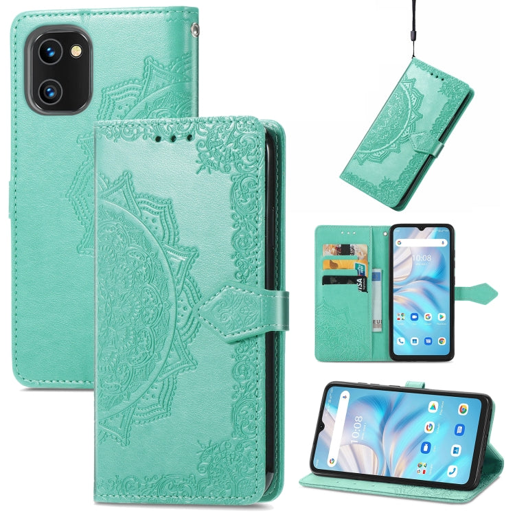 Custodia per telefono in pelle goffrata fiore mandala, For UMIDIGI A13S, For Xiaomi Poco M5, For ZTE Blade A72 4G, For ZTE Blade V40S