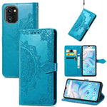 Custodia per telefono in pelle goffrata fiore mandala, For UMIDIGI A13S, For Xiaomi Poco M5, For ZTE Blade A72 4G, For ZTE Blade V40S