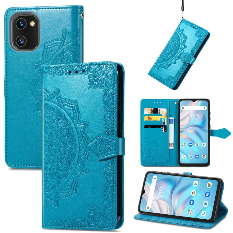 Custodia per telefono in pelle goffrata fiore mandala, For UMIDIGI A13S, For Xiaomi Poco M5, For ZTE Blade A72 4G, For ZTE Blade V40S