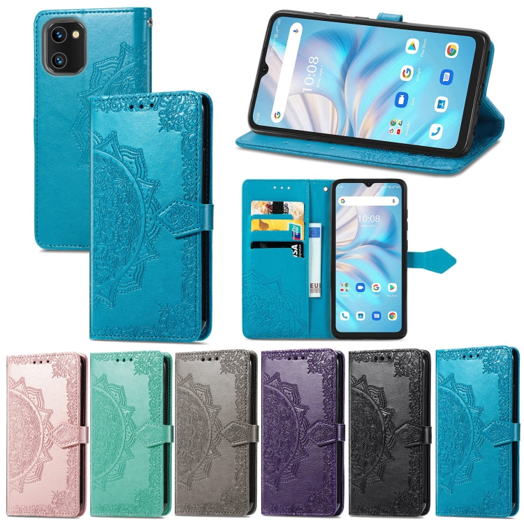 Custodia per telefono in pelle goffrata fiore mandala, For UMIDIGI A13S, For Xiaomi Poco M5, For ZTE Blade A72 4G, For ZTE Blade V40S