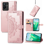 Custodia per telefono in pelle goffrata fiore mandala, For Xiaomi Poco X4 GT, For Xiaomi Redmi Note 10S, For Asus Zenfone 9, For vivo T2X 5G