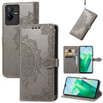 Custodia per telefono in pelle goffrata fiore mandala, For Xiaomi Poco X4 GT, For Xiaomi Redmi Note 10S, For Asus Zenfone 9, For vivo T2X 5G