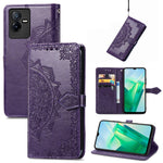 Custodia per telefono in pelle goffrata fiore mandala, For Xiaomi Poco X4 GT, For Xiaomi Redmi Note 10S, For Asus Zenfone 9, For vivo T2X 5G