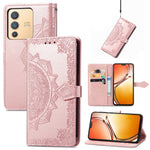 Custodia per telefono in pelle goffrata fiore mandala, For vivo V23 5G, For vivo X80 Lite, For vivo X80 Pro
