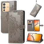 Custodia per telefono in pelle goffrata fiore mandala, For vivo V23 5G, For vivo X80 Lite, For vivo X80 Pro