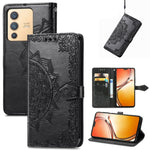 Custodia per telefono in pelle goffrata fiore mandala, For vivo V23 5G, For vivo X80 Lite, For vivo X80 Pro