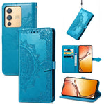 Custodia per telefono in pelle goffrata fiore mandala, For vivo V23 5G, For vivo X80 Lite, For vivo X80 Pro