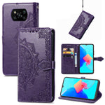 Custodia per telefono in pelle goffrata fiore mandala, For ZTE Blade V40 Pro, For Xiaomi Redmi A1+, For Huawei Mate 50 Pro, For Xiaomi Poco X3 Pro
