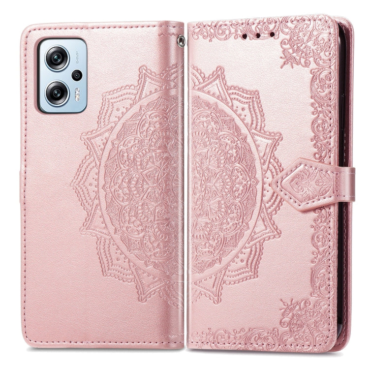 Custodia per telefono in pelle goffrata fiore mandala, For Xiaomi Poco X4 GT, For Xiaomi Redmi Note 10S, For Asus Zenfone 9, For vivo T2X 5G