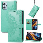 Custodia per telefono in pelle goffrata fiore mandala, For Xiaomi Poco X4 GT, For Xiaomi Redmi Note 10S, For Asus Zenfone 9, For vivo T2X 5G