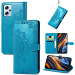 Custodia per telefono in pelle goffrata fiore mandala, For Xiaomi Poco X4 GT, For Xiaomi Redmi Note 10S, For Asus Zenfone 9, For vivo T2X 5G