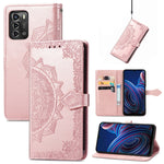 Custodia per telefono in pelle goffrata fiore mandala, For UMIDIGI A13S, For Xiaomi Poco M5, For ZTE Blade A72 4G, For ZTE Blade V40S
