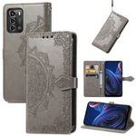 Custodia per telefono in pelle goffrata fiore mandala, For UMIDIGI A13S, For Xiaomi Poco M5, For ZTE Blade A72 4G, For ZTE Blade V40S