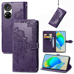 Custodia per telefono in pelle goffrata fiore mandala, For UMIDIGI A13S, For Xiaomi Poco M5, For ZTE Blade A72 4G, For ZTE Blade V40S