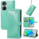 Custodia per telefono in pelle goffrata fiore mandala, For UMIDIGI A13S, For Xiaomi Poco M5, For ZTE Blade A72 4G, For ZTE Blade V40S