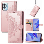 Custodia per telefono in pelle goffrata fiore mandala, For ZTE Blade V40 Pro, For Xiaomi Redmi A1+, For Huawei Mate 50 Pro, For Xiaomi Poco X3 Pro