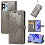 Custodia per telefono in pelle goffrata fiore mandala, For ZTE Blade V40 Pro, For Xiaomi Redmi A1+, For Huawei Mate 50 Pro, For Xiaomi Poco X3 Pro