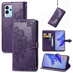 Custodia per telefono in pelle goffrata fiore mandala, For ZTE Blade V40 Pro, For Xiaomi Redmi A1+, For Huawei Mate 50 Pro, For Xiaomi Poco X3 Pro