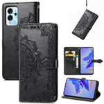 Custodia per telefono in pelle goffrata fiore mandala, For ZTE Blade V40 Pro, For Xiaomi Redmi A1+, For Huawei Mate 50 Pro, For Xiaomi Poco X3 Pro