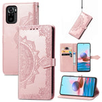 Custodia per telefono in pelle goffrata fiore mandala, For Xiaomi Poco X4 GT, For Xiaomi Redmi Note 10S, For Asus Zenfone 9, For vivo T2X 5G