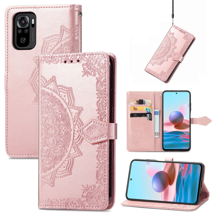 Custodia per telefono in pelle goffrata fiore mandala, For Xiaomi Poco X4 GT, For Xiaomi Redmi Note 10S, For Asus Zenfone 9, For vivo T2X 5G