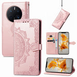 Custodia per telefono in pelle goffrata fiore mandala, For ZTE Blade V40 Pro, For Xiaomi Redmi A1+, For Huawei Mate 50 Pro, For Xiaomi Poco X3 Pro
